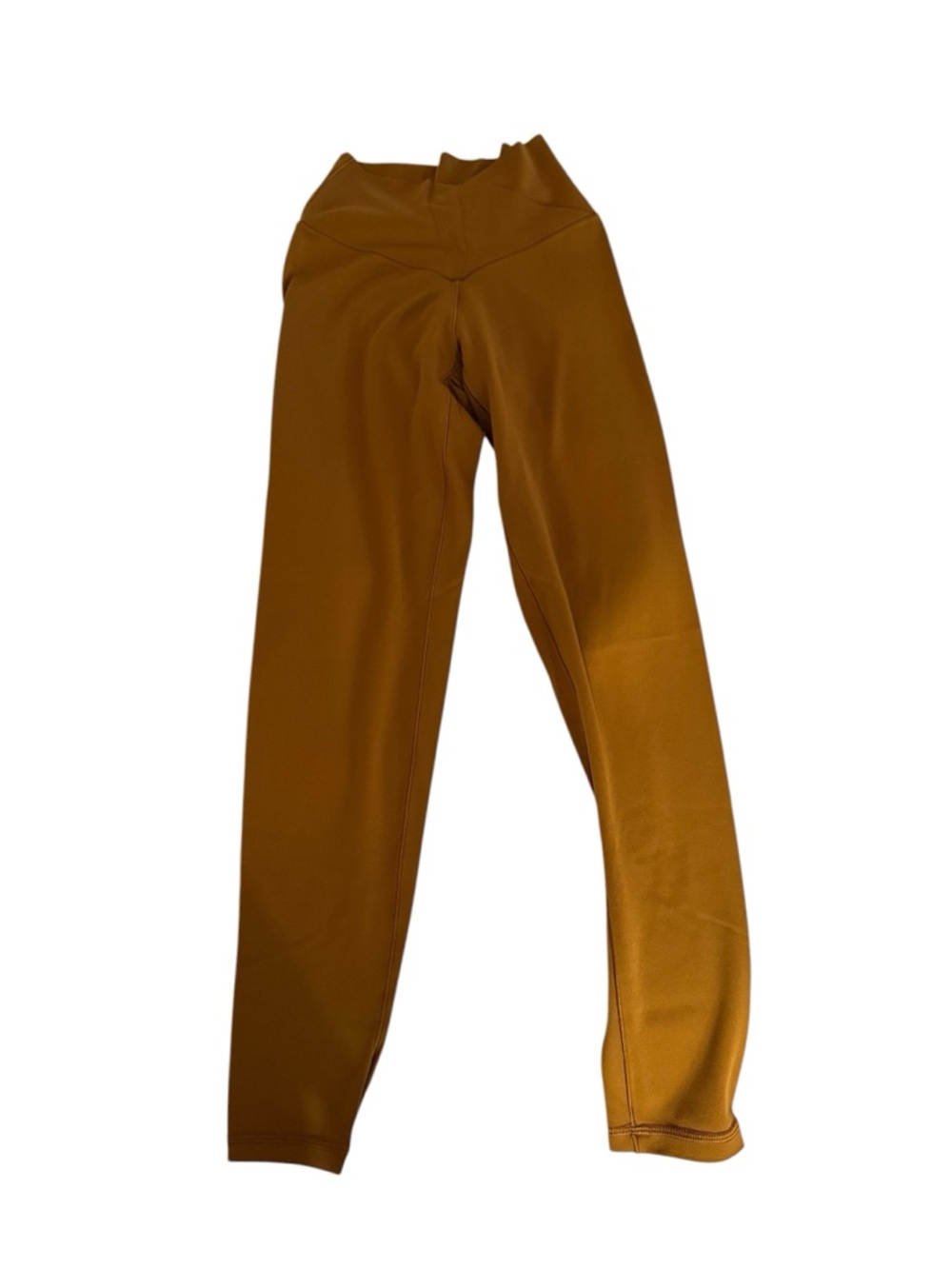 aerie High-Rise Crossover Leggings in Mustard